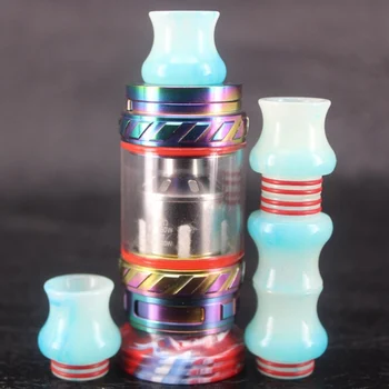 

Mini Mouth Type Universal 810 Epoxy Drip Tip E-cigarette 810 Luminous Resin Drip Tip For 810 Baby Tank Vape Accessories