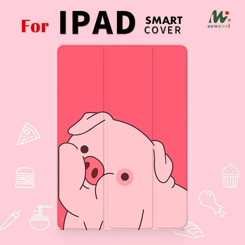 Магнитный чехол книжка с милой Свинкой для iPad Pro Air 10 5 11 2 6 7 12 9 Mini2 3 4 2019 планшета ipad