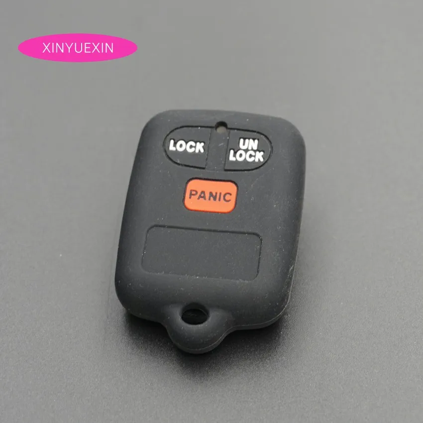 Xinyuexin силиконовый чехол для автомобильного ключа FOB Toyota Corolla EX Vios BYD F3 3 кнопки