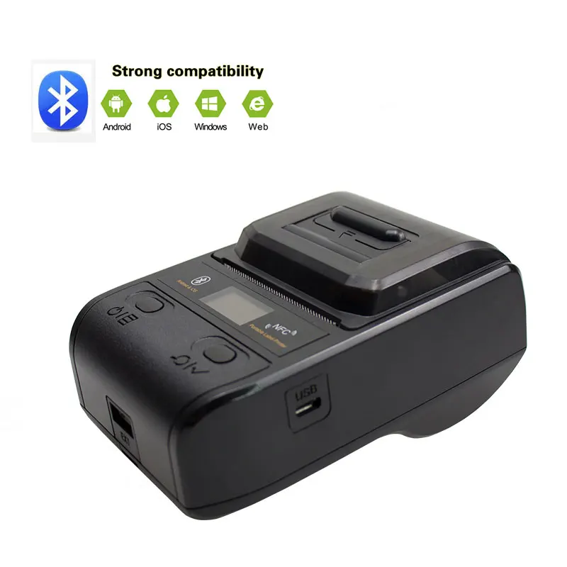 NETUM Bluetooth термопринтер Мини Портативный 58 мм чековый принтер маленький для