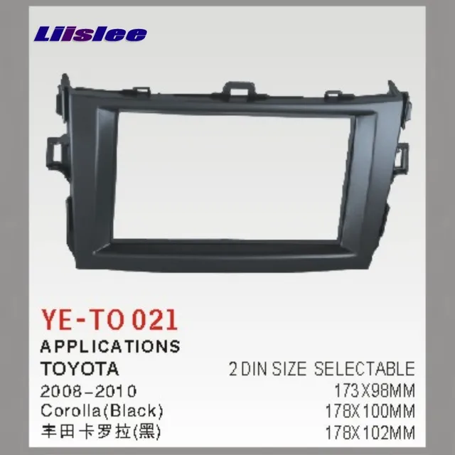 Best Offers Liislee For Toyota Corolla 10th E140/E150 2006~2013 Car Refitting DVD GPS NAV Frame CD Panel Dash Kit Radio Frame Audio Fascia Best Offers Liislee For Toyota Corolla 10th E140/E150 2006~2013 Car Refitting DVD GPS NAV Frame CD Panel Dash Kit Radio Frame Audio Fascia