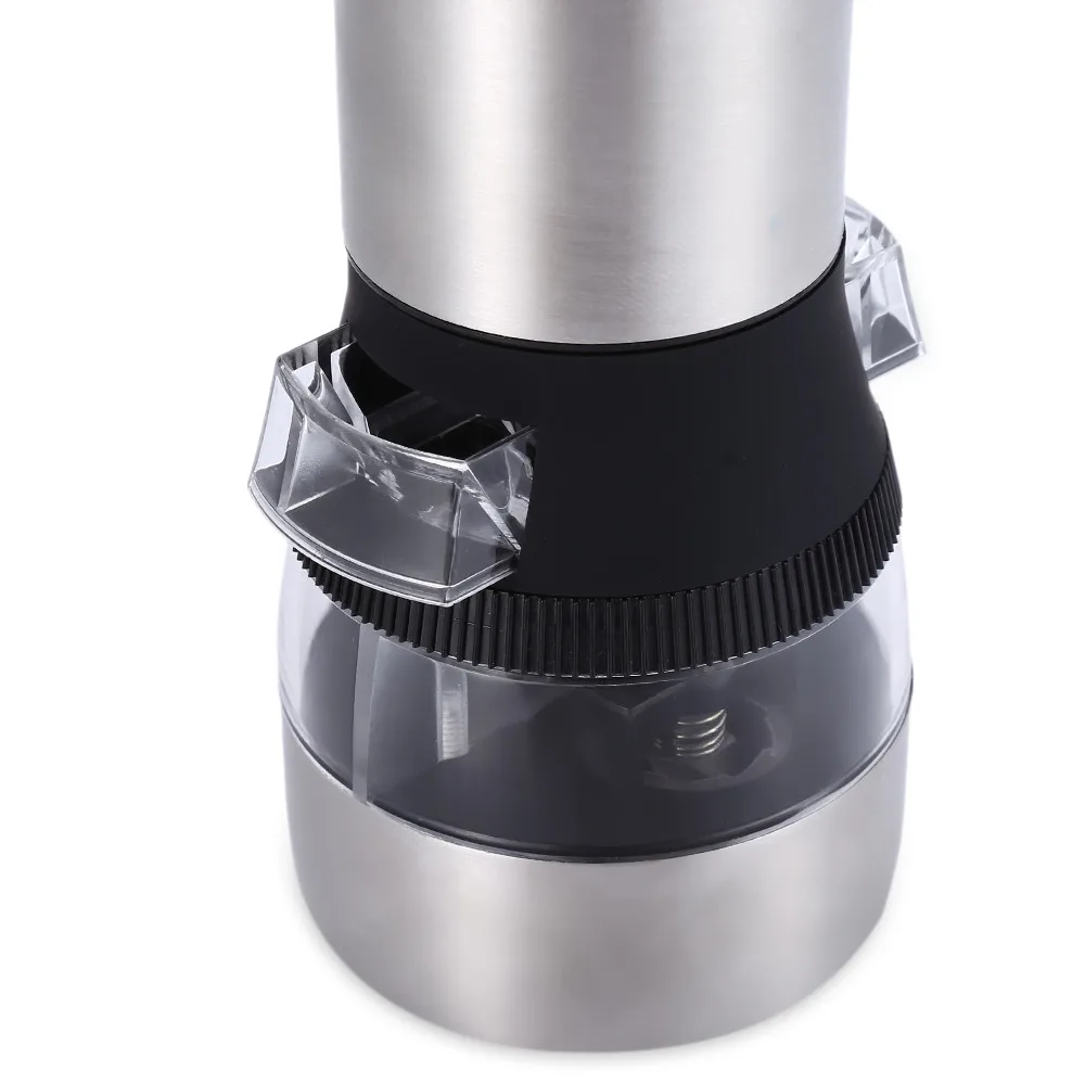 Top Quality 2 in 1 Electric Stainless Steel Pepper Salt Mill Grinder Kitchen Tool Pepper Herb Mill Grinder Kitchen Cooking Tools07