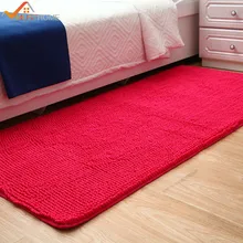 50x160 см/1" x 63" из микрофибры, синель, ковер для спальни, хорошо впитывающий прикроватный коврик, ковры