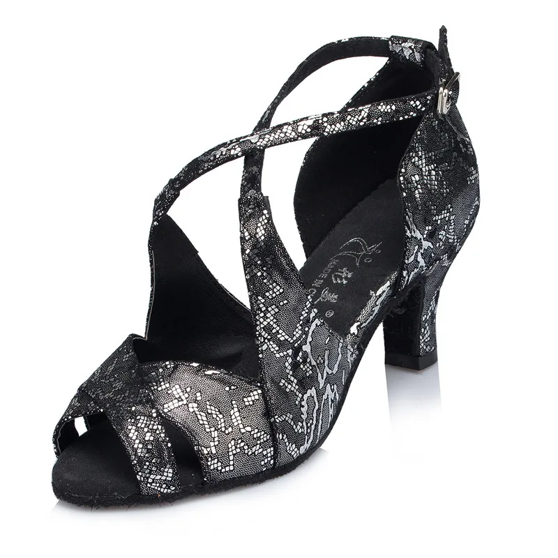 Hot Sale Ladies Women Tango Salsa Ballroom Latin Dance Shoes 2.36 3.35 Inch Heels