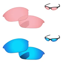 Ice Blue& Кристалл Розовый 2 пары Замена линзы для половина солнечные очки к куртке Frame UVA и UVB Защита