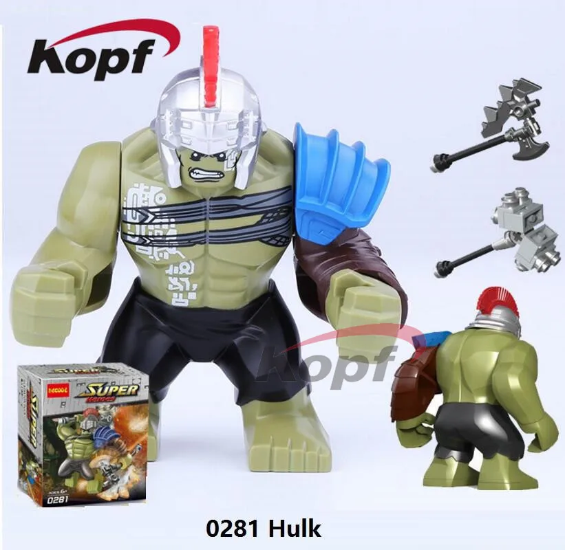 

Single Sale 7CM Super Heroes Hulk Thanos Moana Toxin Colossus Hulk Killer Croc Building Blocks Children Gift Toys 0281