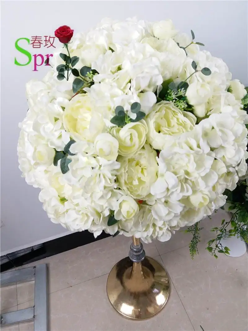 

SPR 40CM wedding table center flower ball wedding road lead artificial flore centerpiece wedding backdrop flower decoration