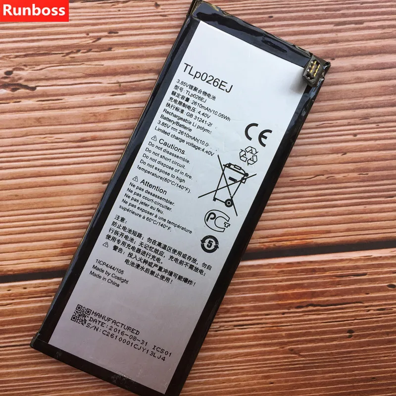 

2610mAh TLP026EJ / TLP026E2 Battery For Alcatel Idol 4 OT6055 6055 6055B 6055H 6055Y 6055K 6055P 6055I 6055U Batteries