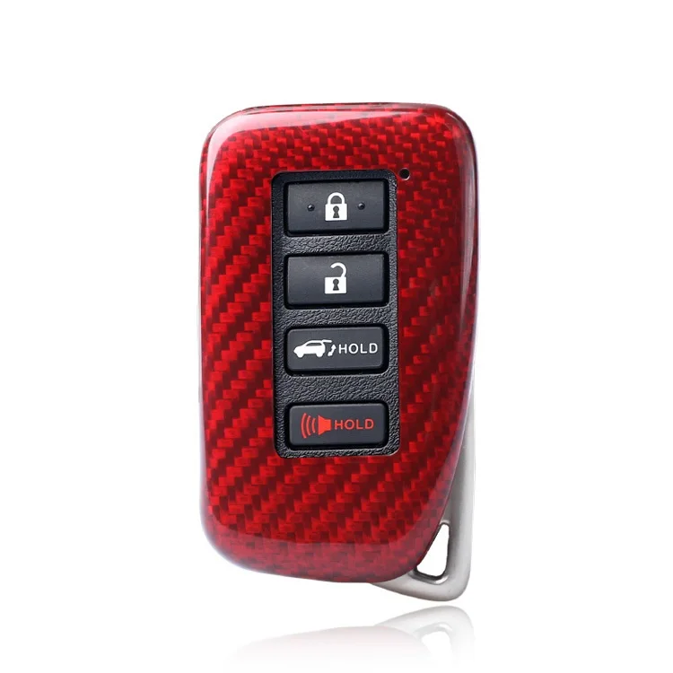 Чехол для ключей из углеродного волокна, чехол для ключей для Lexus CT IS ES GS RX GX LX ES250 240 300/RX 270 350 450 - Название цвета: Model B Red