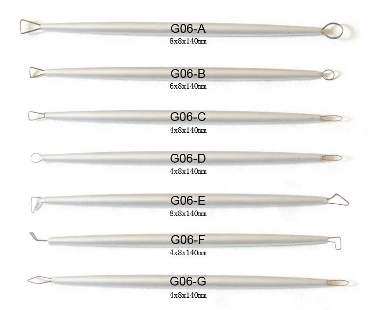 

Stainless Steel Aluminum Polymer Clay Tools Pottery Ceramic Sculpting Tools Carving Wire End Ribbon Tools 14 head