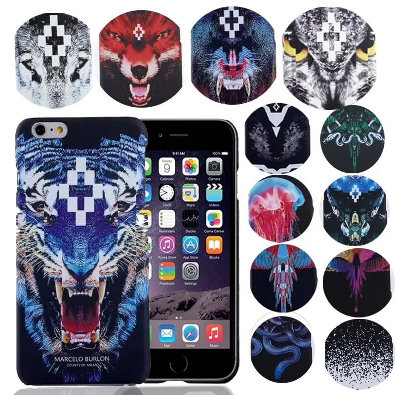 gullig Rotere kløft New For iPhone 7 Marcelo Burlon Cover Tiger Fox Skull PC Case For iPhone 6  7 Plus 5 5SE Marcelo Case Back Phone Case|case for iphone|phone casescase  for iphone 6 - AliExpress