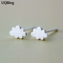 Новые Plata 925 пробы серебряные серьги милые облака серьги-гвоздики Подвесные серьги Brincos