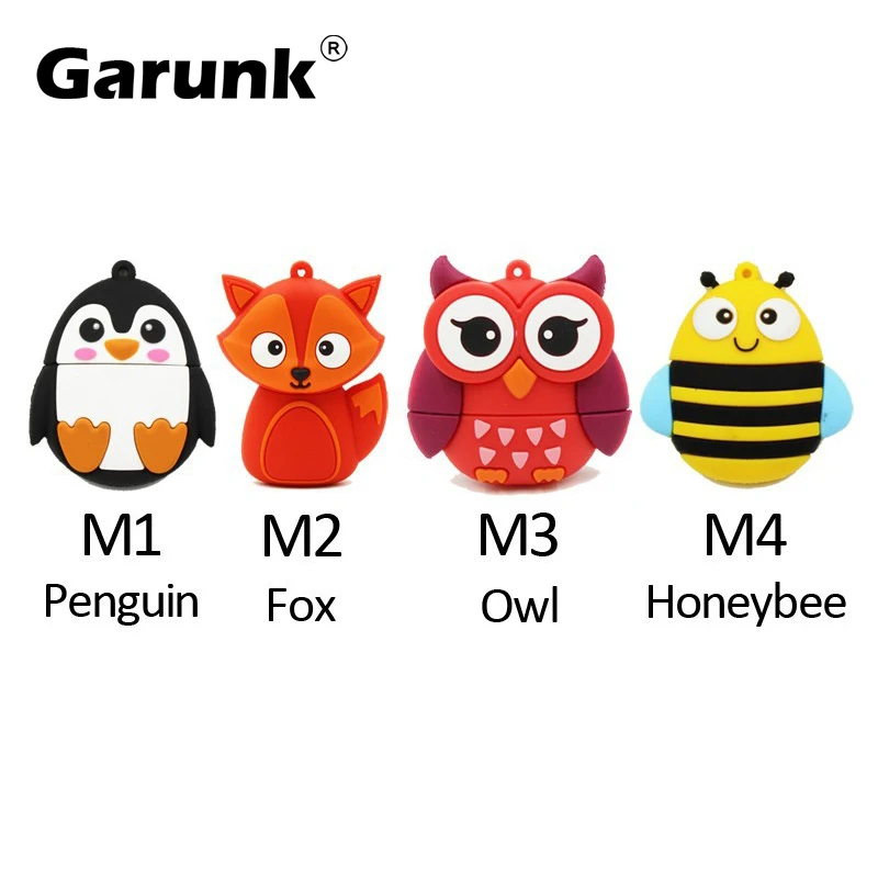 

Amthin usb flash drive 64gb pen drive 32gb pendrive 16gb 8gb 4gb new style Hot Sale Fox Usb 2.0 flash card cartoon memory stisk