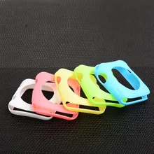 Мягкий чехол для часов Apple watch, чехол iWatch series 3 2/1, 42 мм, 38 мм, цветная силиконовая рамка, защитный чехол для часов, аксессуары