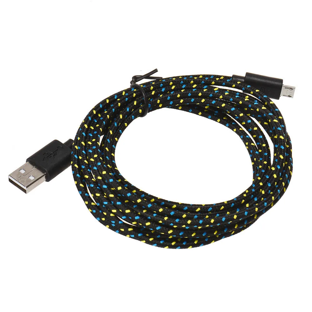

2019 new 2M Micro USB Charger Universal Sync Data Cable Cord for Cell Phone Lightgreen fast data transfer speed 56#