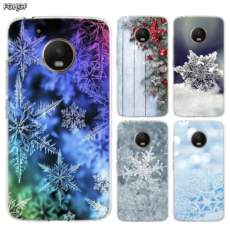 

Winter Snow Flowers Silicone Hull Shell Back Case For Motorola MOTO G7 G5 G5S G6 E4 E5 Plus G4 Play Riverdale Cover