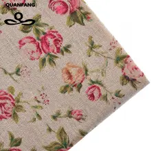 Хлопок лен ткань для штор, сумок, подушек, мебели 100х145см