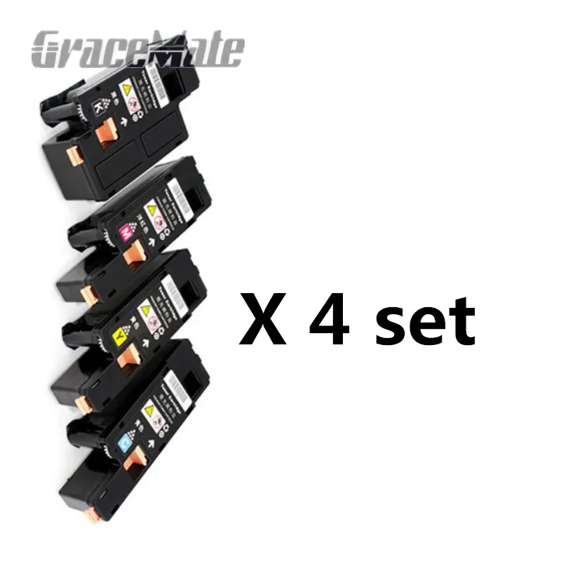

4 set Toner Cartridges Full original powder For Fuji Xerox Phaser 6020 6022 Workcentre 6025 6027