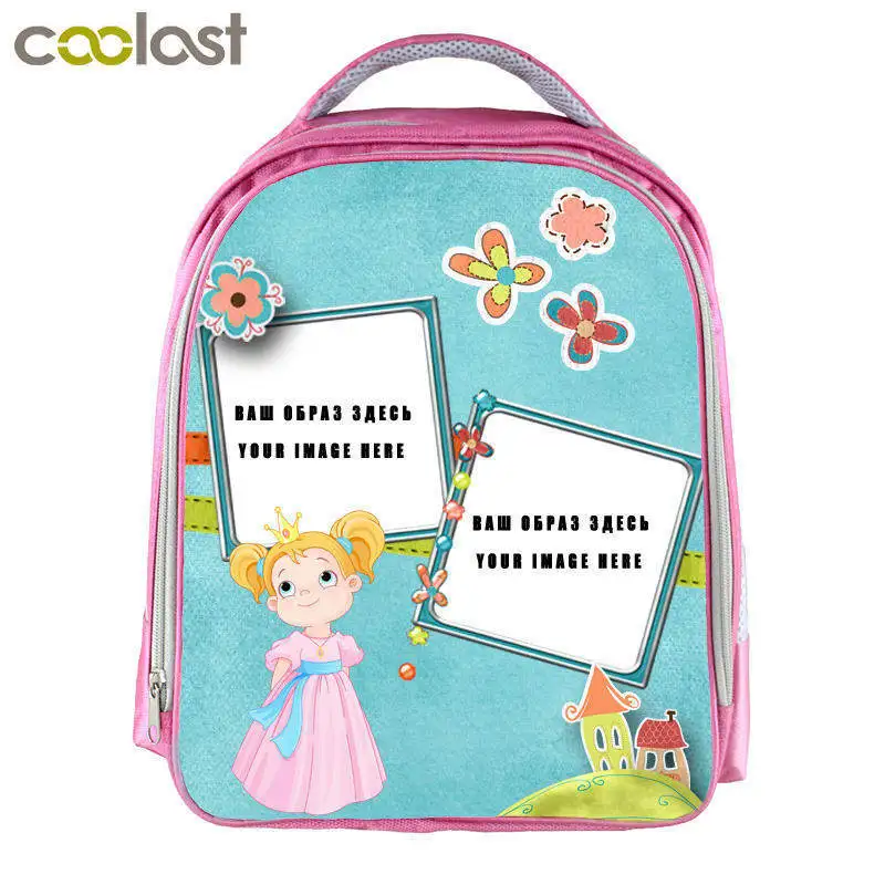 На заказ ваше изображение логотипа имя рюкзак для девочек детский сад рюкзак детские школьные сумки для девочек Bookbag мультфильм Kindergart сумка