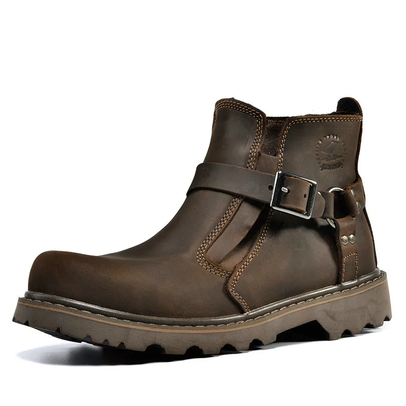 

2018 spring and autumn walks, men's boots, military boots, Martin boots, leather casual shoes.