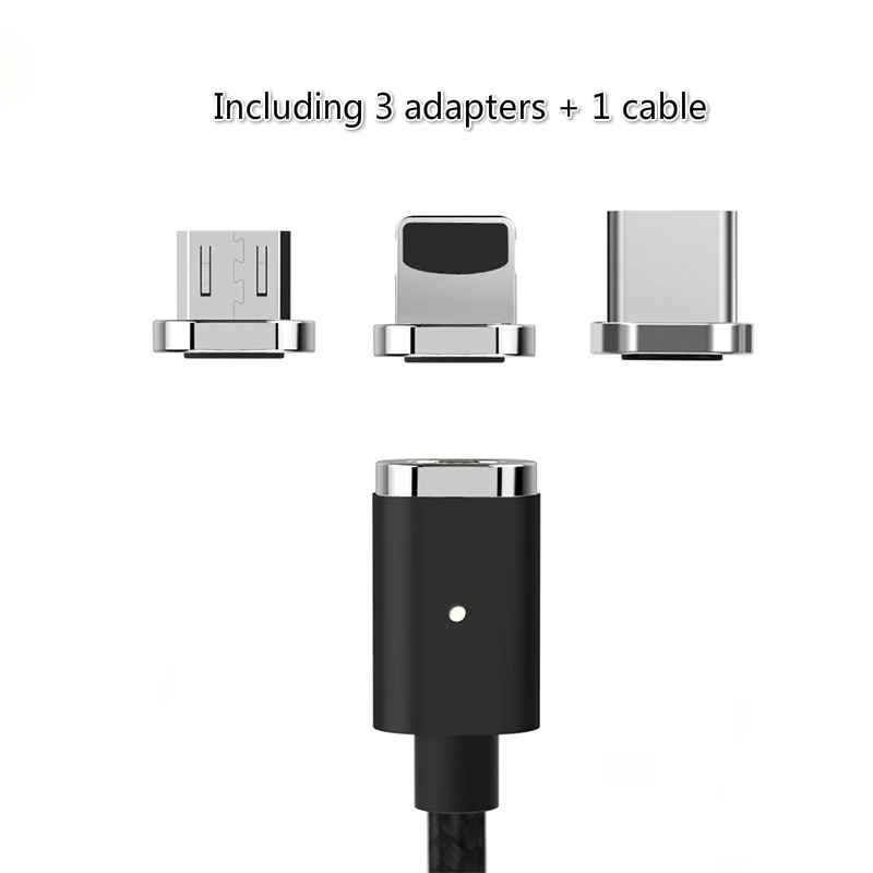 Wsken USB Magnetic charging Cable For iPhone xs x 8 7 6 Magnetic Charger Micro USB Type C Magnet Cable For Samsung Huawei Xiaomi - Цвет: For MTL Cable