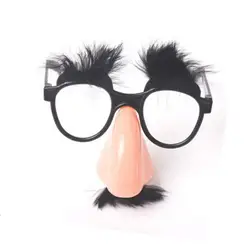 Вечерние аксессуары усы поддельные для носа, для брови клоуна Забавный костюм реквизит очки для вечеринки большой нос борода очки