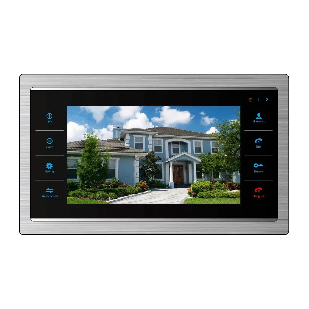 YSECU 7 Inch Wired Door  Video Intercom System Door Phone Record Photo and Video 1V3 Video Security Doorphone 800TVL Night  View