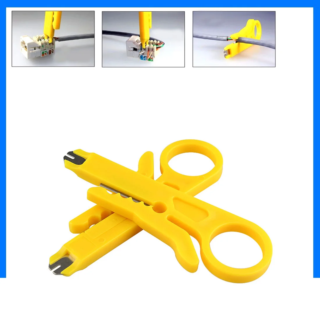 

Mini Strippers STP Cable Cutter Telephone Wire Stripper Rotary Punch Down Network UTP Cable Cutter Punch Down Wire Tool