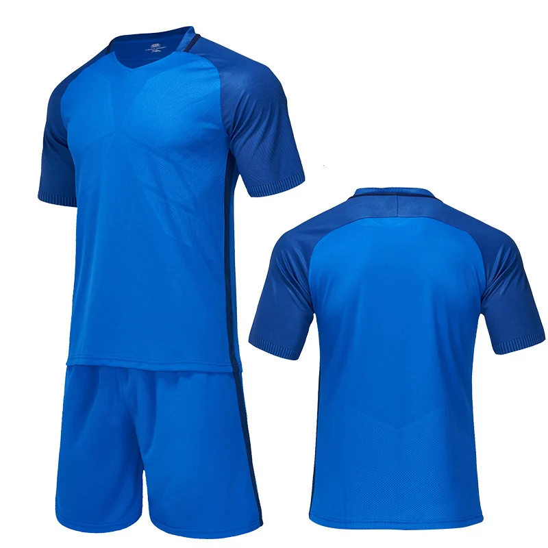 

Blank Football jerseys Football uniform men Soccer Training Suit Running Sportswear Tracksuit Soccer Jersey & shorts Customized