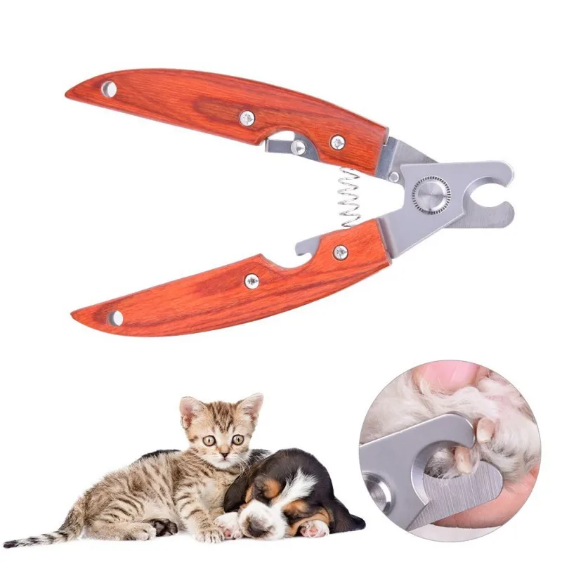 Dog Safe Nail Clipper Trimmer Claw Pet Cutter Scissor With Sharp Blades Wooden Handles Dog Nail