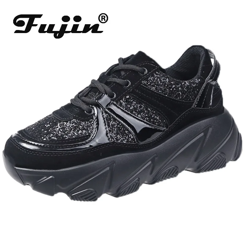 

Fujin Women Sneakers 2020 New Dad Shoes Female Sequins Casual Shoes Dropshipping Ulzang Harajuku Fashion Leisure Sneakers Autumn