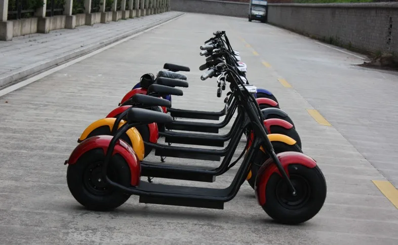 Электрический скутер Citycoco для взрослых, толстая шина, 1000 Вт, 60 в, 12Ач, 9,5 дюймов, литиевый мотоцикл, Электрический скутер для взрослых