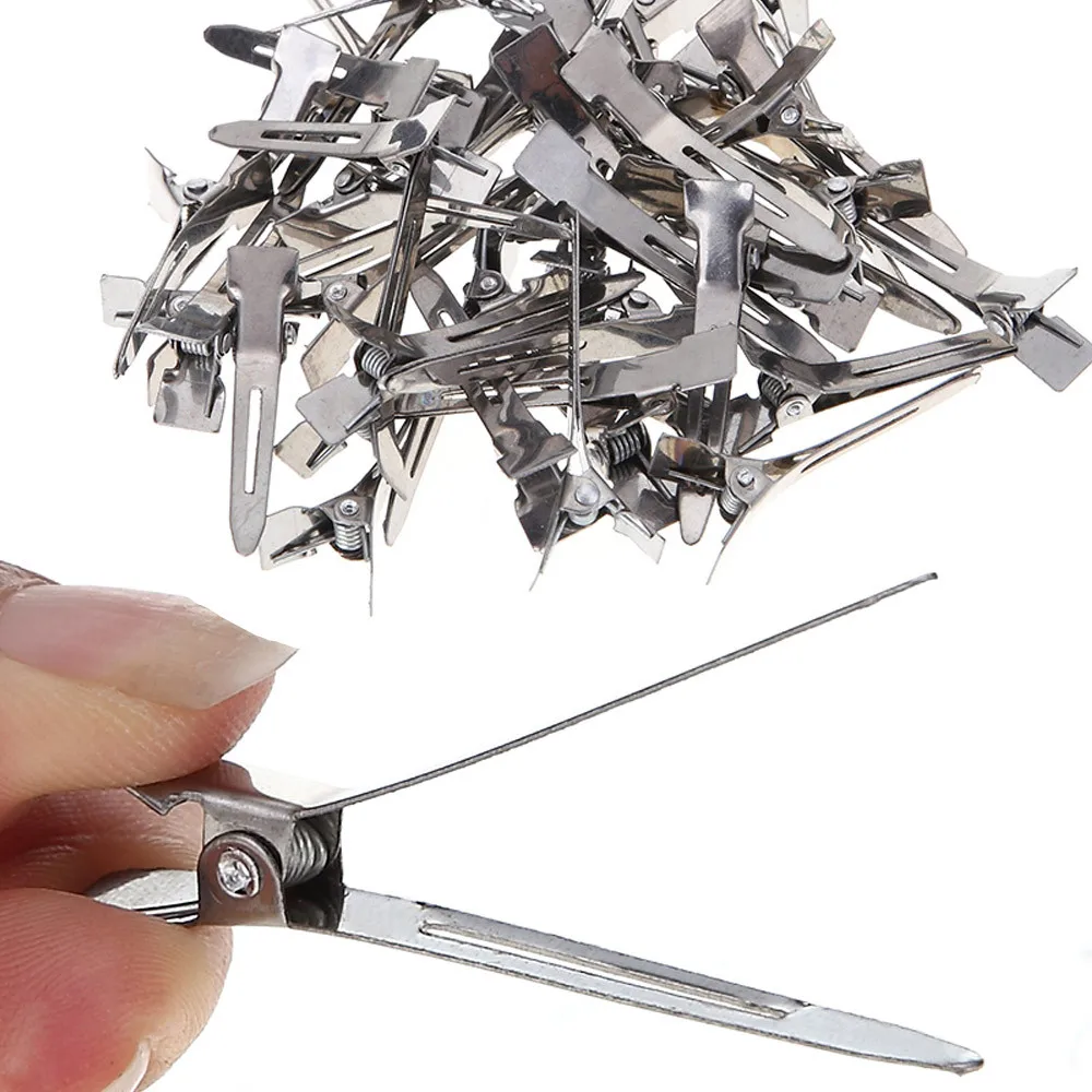 

2019 fashion hot hot new products 50pcs set clip handle salon invisible silver hairpin hairpin makeup gadgets bun maker 40*