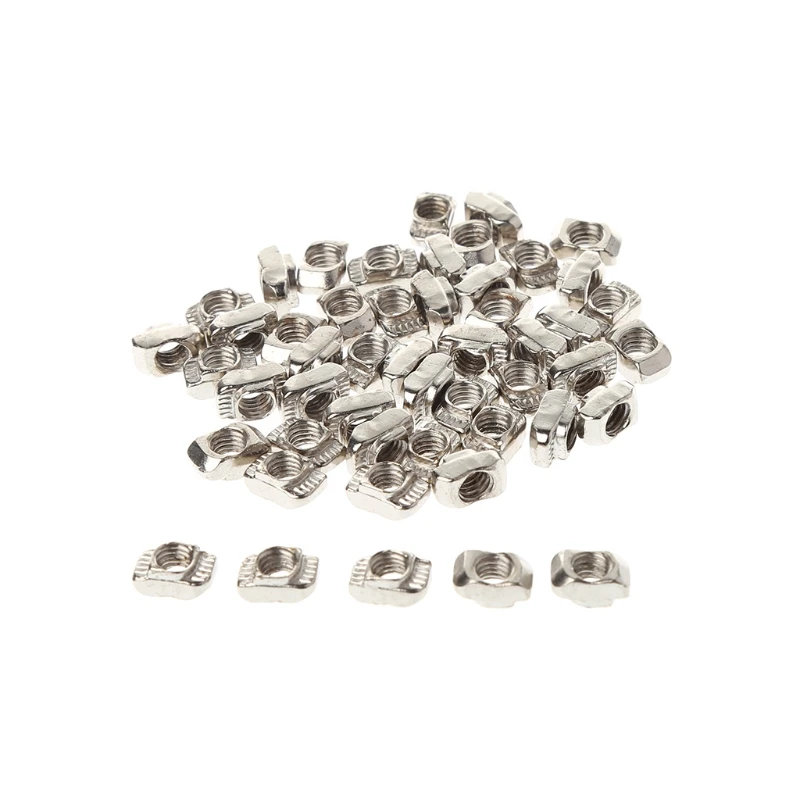 

50Pcs/Set Printer M5 T Hammer Nut Fastener Connector For 2020 Profile