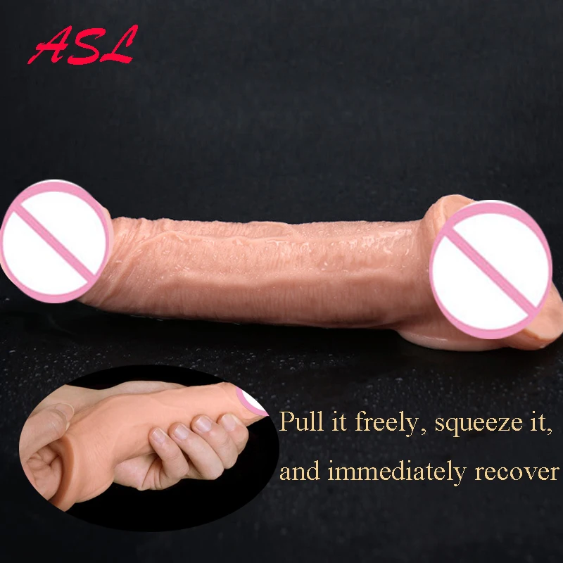 

New Soft Reusable Condoms Dildo Cock Rings For Man ,Realistic Male Dick Dildo Penis Condom Sleeve Extender Enlargement Sex Toys