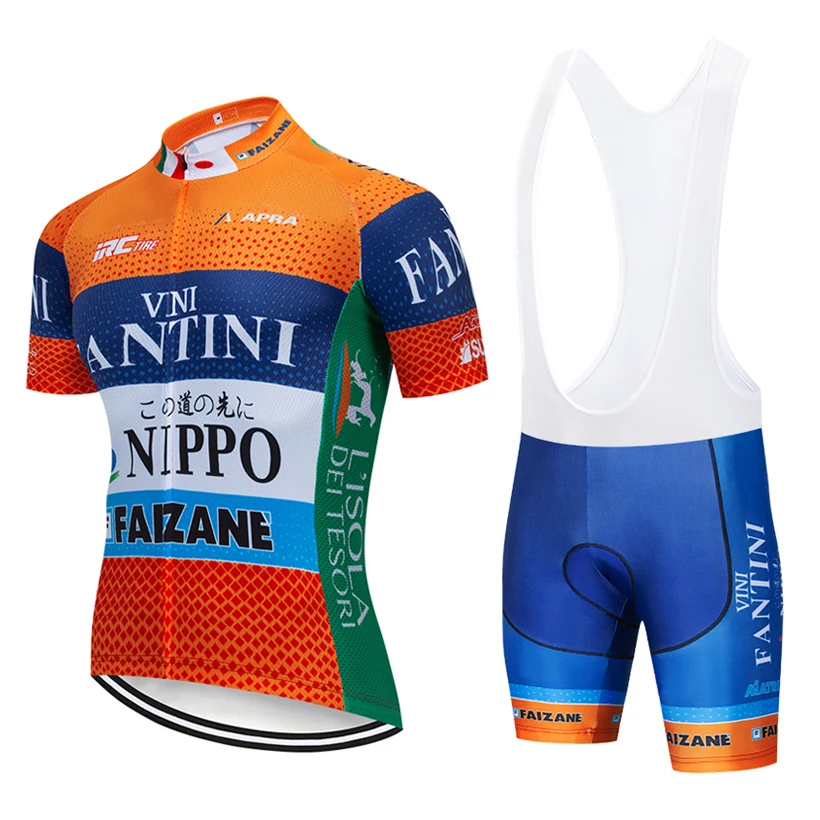 

2019 Orange VINI cycling TEAM jersey 20D bike shorts suit Ropa Ciclismo mens summer quick dry PRO bicycle Maillot Pants clothing