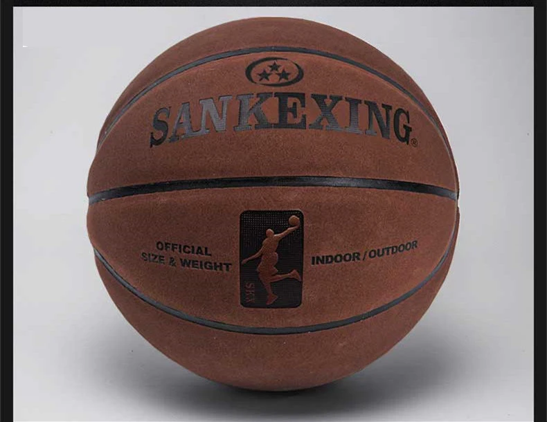 Бренд высокого качества Размер 7 спортивный кожаный баскетбольный мяч тренировочный Крытый Открытый стрельба баскетбол с надувным мячом иглы