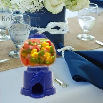 

30PCS Mini Plastic Gumball Machine Favors Vending Machine Saving Coin Bank Bridal Shower Kids Birthday Candy Box