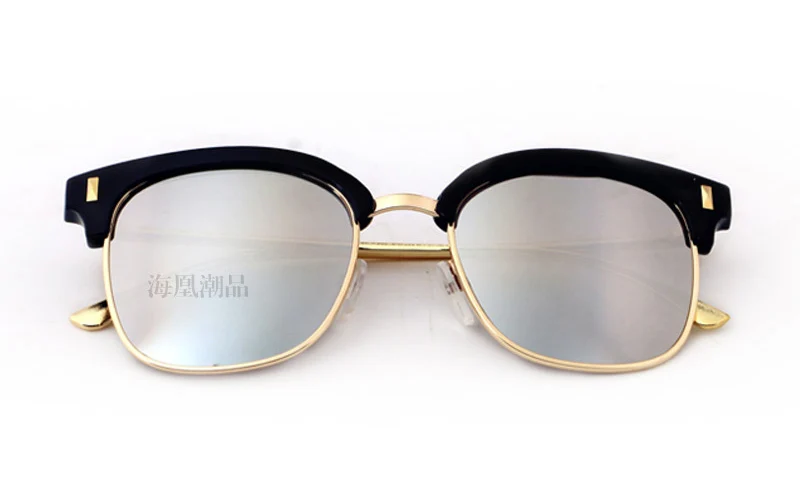 Новые детские квадратные хольнитены анти-отражающие стекла летние очки для девочек и мальчиков милое покрытие для солнцезащитных очков дети oculos de sol N777 - Цвет линз: black white