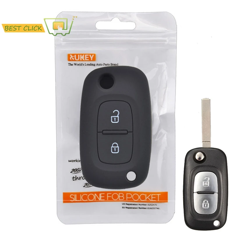 2 кнопки силиконовый чехол для ключей от машины для Renault kangoo Modus Megane Clio крышка без ключа дистанционного Fob оболочки протектор