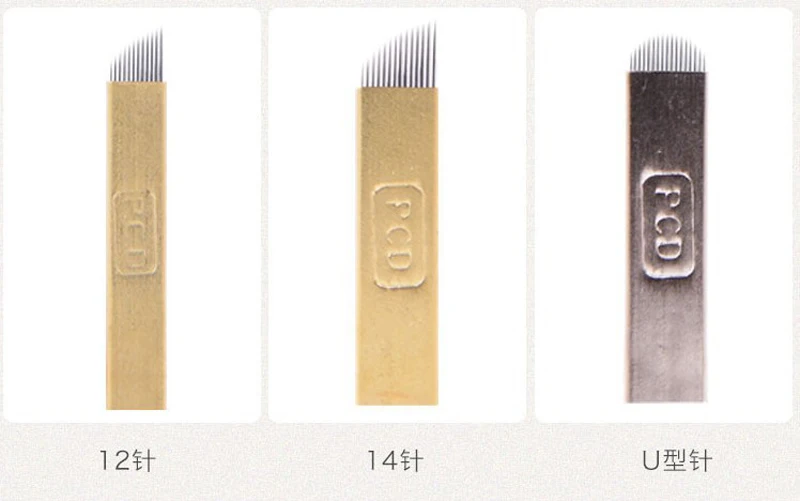 0 25 мм 10 шт Pro 12/14/19 pin Перманентный макияж бровей игла для нанесения татуировок