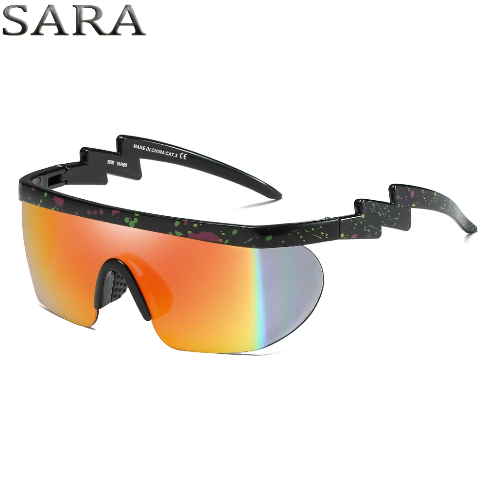 SARA солнцезащитные очки, мужские винтажные спортивные очки, итальянский дизайн, зеркальное покрытие, солнцезащитные очки для мужчин, sshades gafas de sol, УФ-защита SA3596
