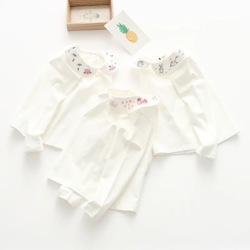 Baby T-shirt Cartoon Embroidery 2019 Spring Baby Tops