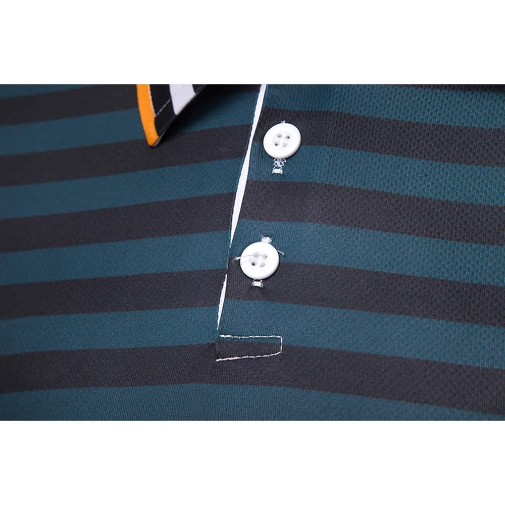 New 2019 summer men Polo shirt turn-down collar striped short sleeve polo shirt contrast color slim fit social costume New 2019 summer men Polo shirt turn-down collar striped short sleeve polo shirt contrast color slim fit social costume