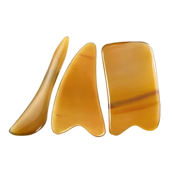 

3 pcs body/face Scraping massage board Detoxification body massage plate