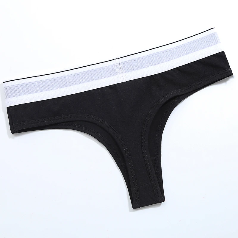 5 pcs/lot Women's Intimates Panties G-Strings Thongs Tangas cotton Sexy Women lingerie size S-XL