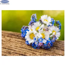Ромашки 5d diy Алмазная вышивка крестиком полная дрель квадратная Смола Алмазная вышивка распродажа, Цветочная фотография на заказ домашний декор