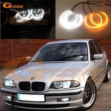 Для BMW E46 3 серии Предварительно Подтяжка лица 1998-2001 отличные ультра яркие двухцветные Переключатели smd комплект светодиодов «глаза ангела» DRL