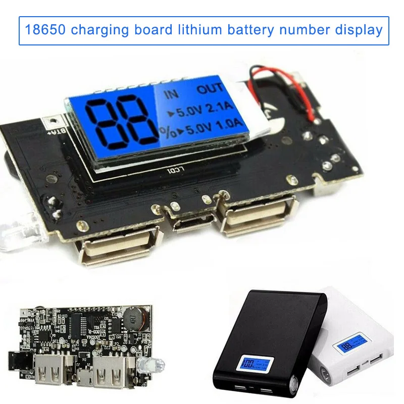 Mobile Power Bank Battery Charger Module Board Dual USB