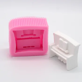 

3D Piano Silicone Mold Cake Decorating Fondant Mold Sugarcraft Icing Chocolate Push Molds Baking Tools For Cakes